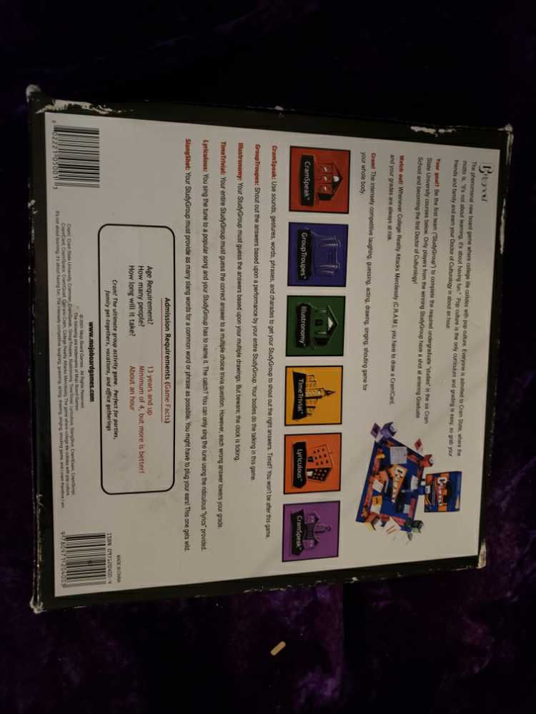 Cram!  (4) board game collectible [Barcode 802221050013] - Main Image 2