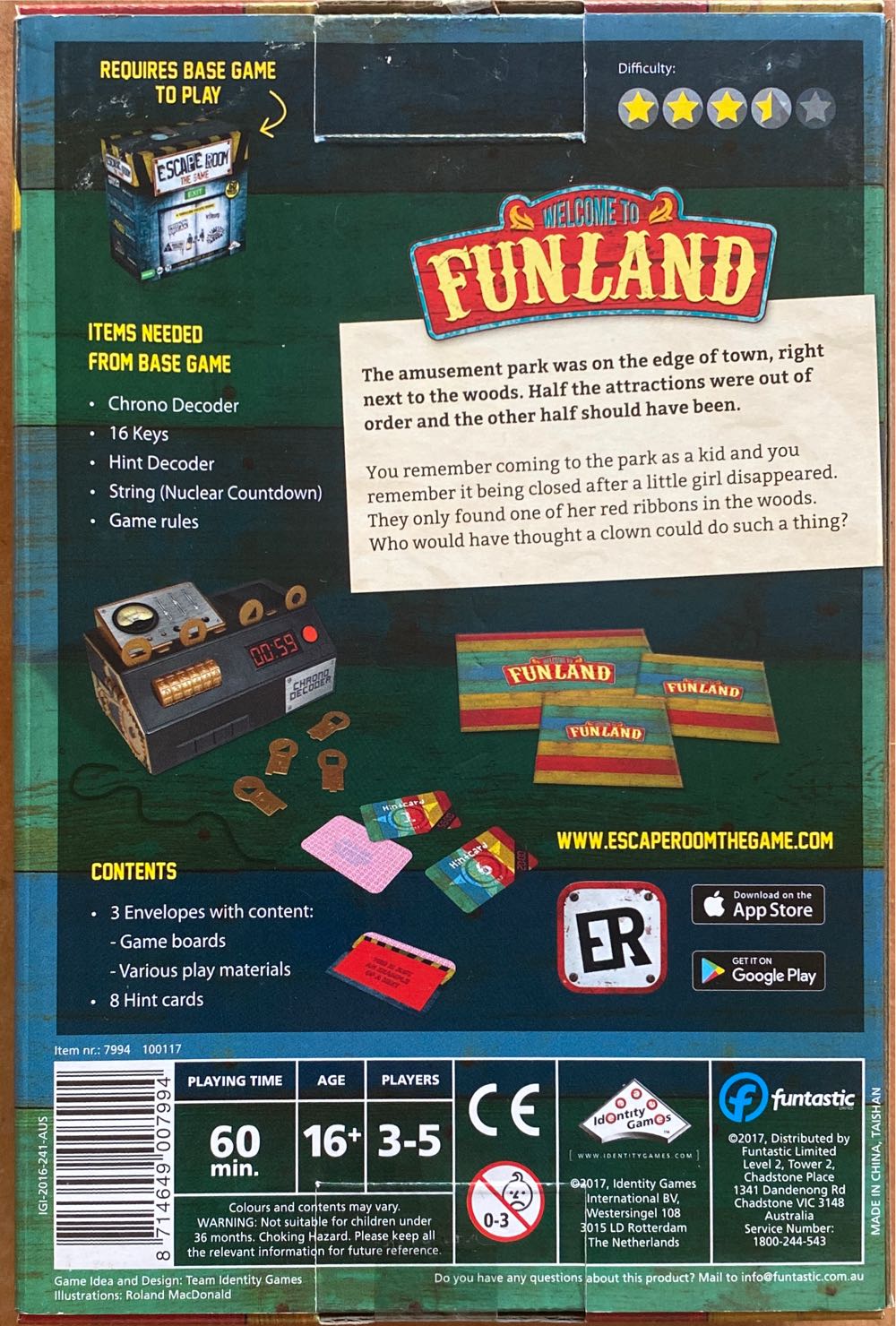 Escape Room - Welcome To Finland Expansion  board game collectible [Barcode 8714649007994] - Main Image 2