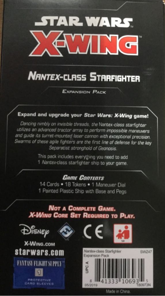 Star Wars X-Wing: Nantex-class Starfighter  board game collectible [Barcode 841333106935] - Main Image 2
