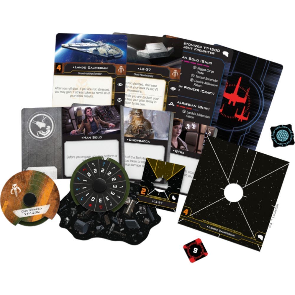 X-Wing 2nd Edition: Lando’s Millennium Falcon  (2) board game collectible [Barcode 841333105617] - Main Image 2