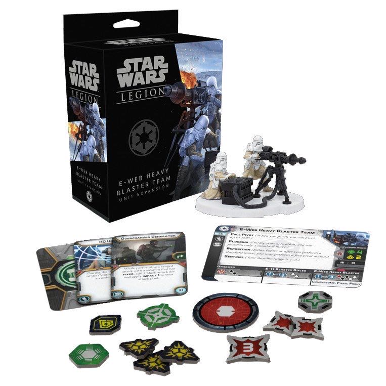 Star Wars Legion: E-Web Heavy Blaster Team  board game collectible [Barcode 841333105150] - Main Image 2