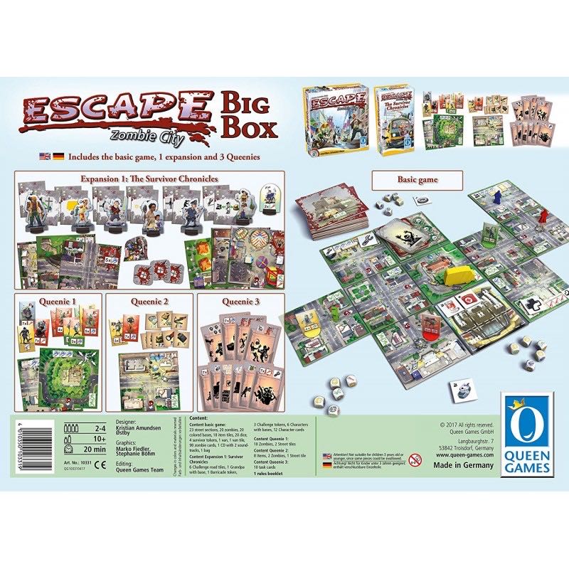 Escape: Zombie City Big Box  (2-4) board game collectible [Barcode 4010350103319] - Main Image 2