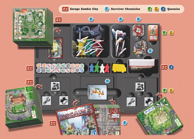 Escape: Zombie City Big Box  (2-4) board game collectible [Barcode 4010350103319] - Main Image 3