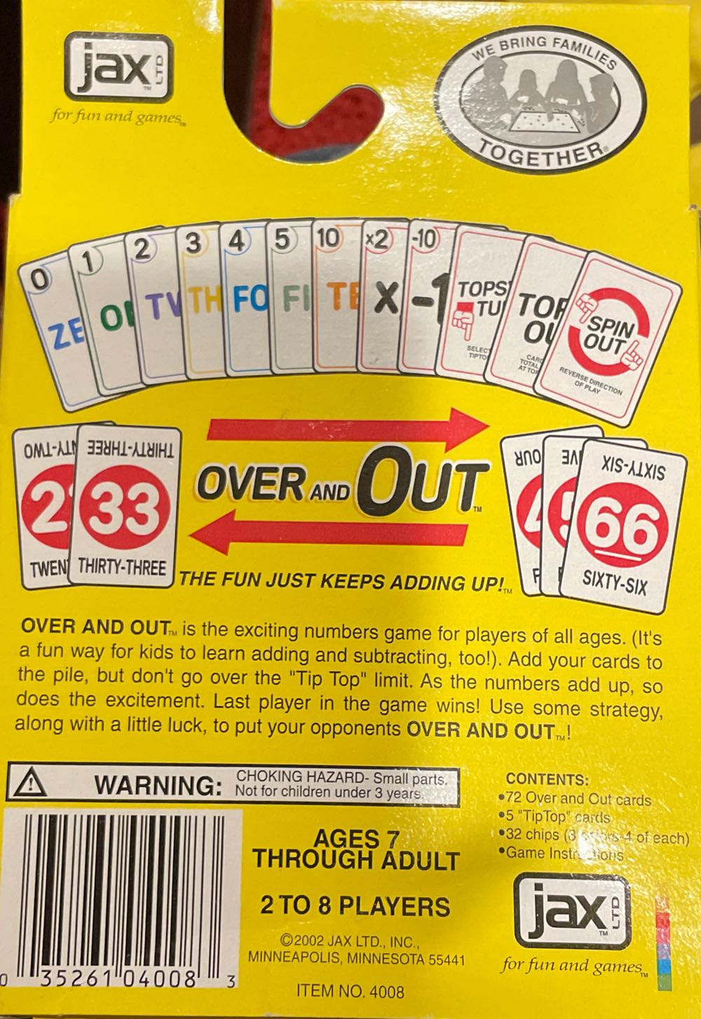 Over And Out  (2-8) board game collectible [Barcode 035261040083] - Main Image 2