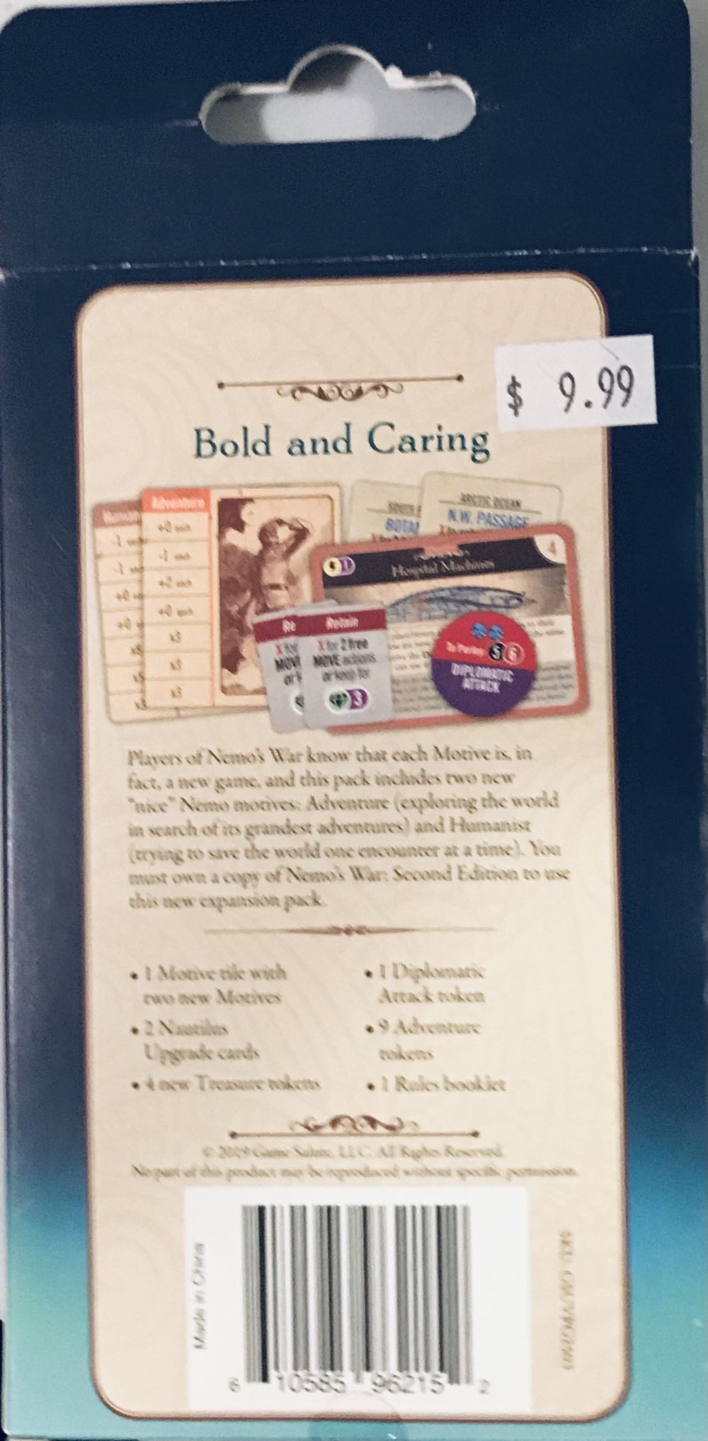 Nemo’s War: Expansion Pack #2 Bold and Caring  (1-4) board game collectible [Barcode 610585962152] - Main Image 2