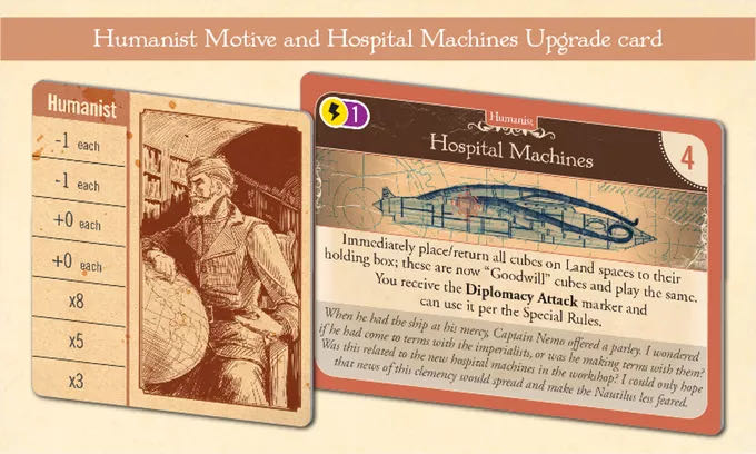 Nemo’s War: Expansion Pack #2 Bold and Caring  (1-4) board game collectible [Barcode 610585962152] - Main Image 3