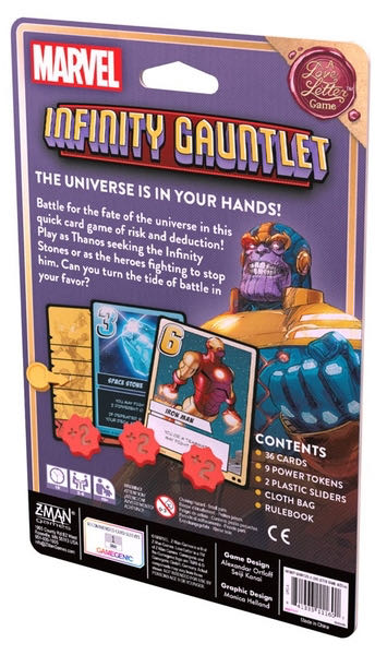 Love Letter: Marvel Infinity Gauntlet  (2-6) board game collectible [Barcode 841333111601] - Main Image 2