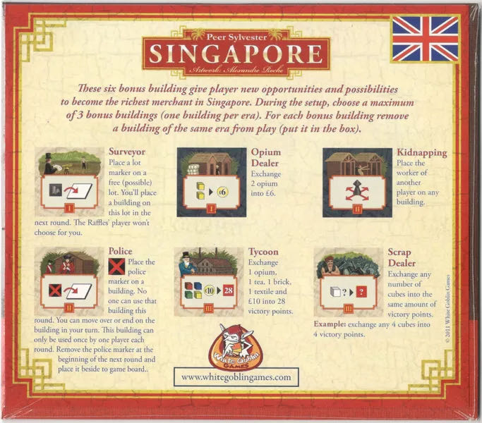 Singapore: Essen Bonus Tiles  (3-4) board game collectible - Main Image 2