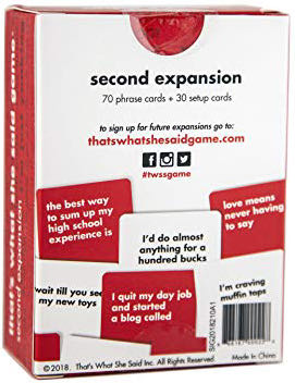 That’s What She Said: Second Expansion  board game collectible - Main Image 2