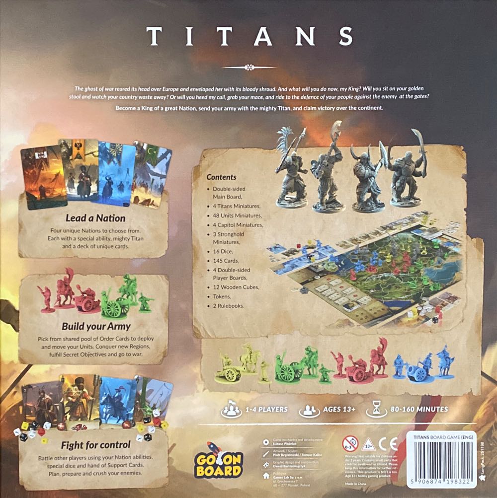 Titans  (1-5) board game collectible [Barcode 5906874198322] - Main Image 2