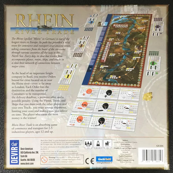Rhein: River Trade  (2-5) board game collectible [Barcode 8033772896757] - Main Image 2