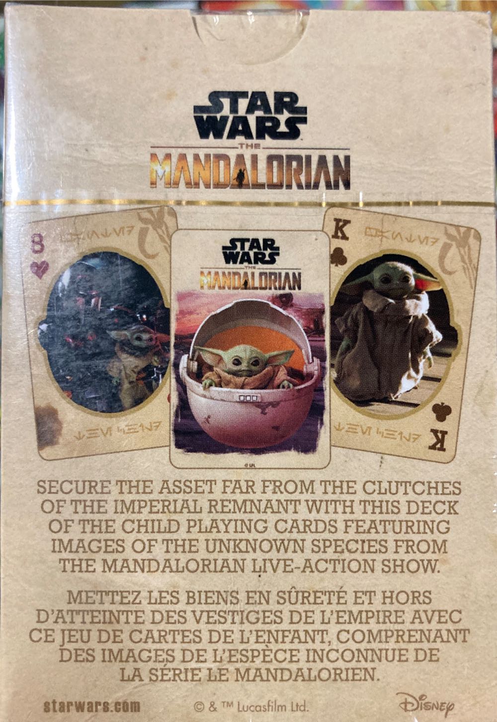 Child Star Wars The Child Baby Yoda Playing Cards The Mandalorian: The Mandalorian The Child: Baby  board game collectible [Barcode 840391144477] - Main Image 2