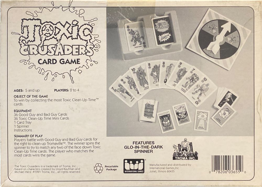 Toxic Crusaders Card Game  (2-4) board game collectible [Barcode 078206036550] - Main Image 2