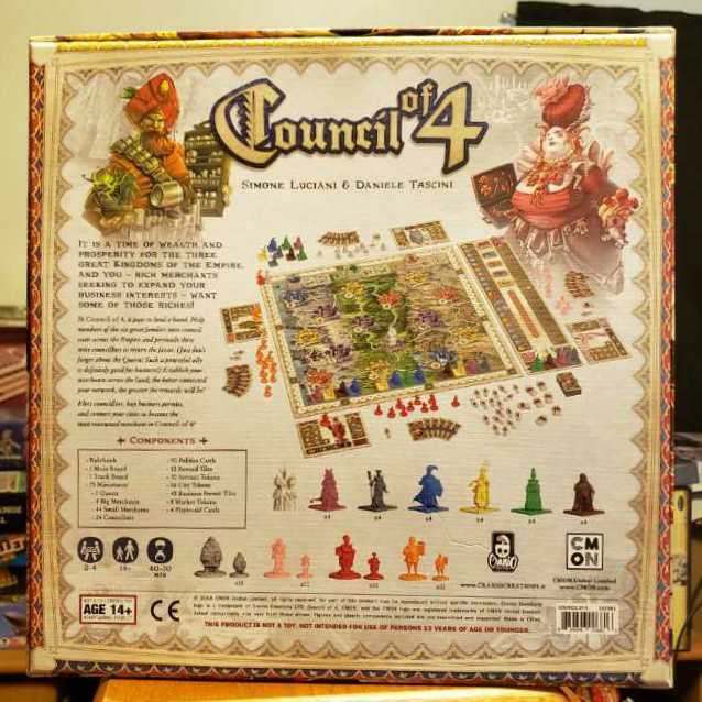 Council of 4  (2-4 Players) board game collectible [Barcode 889696006806] - Main Image 2
