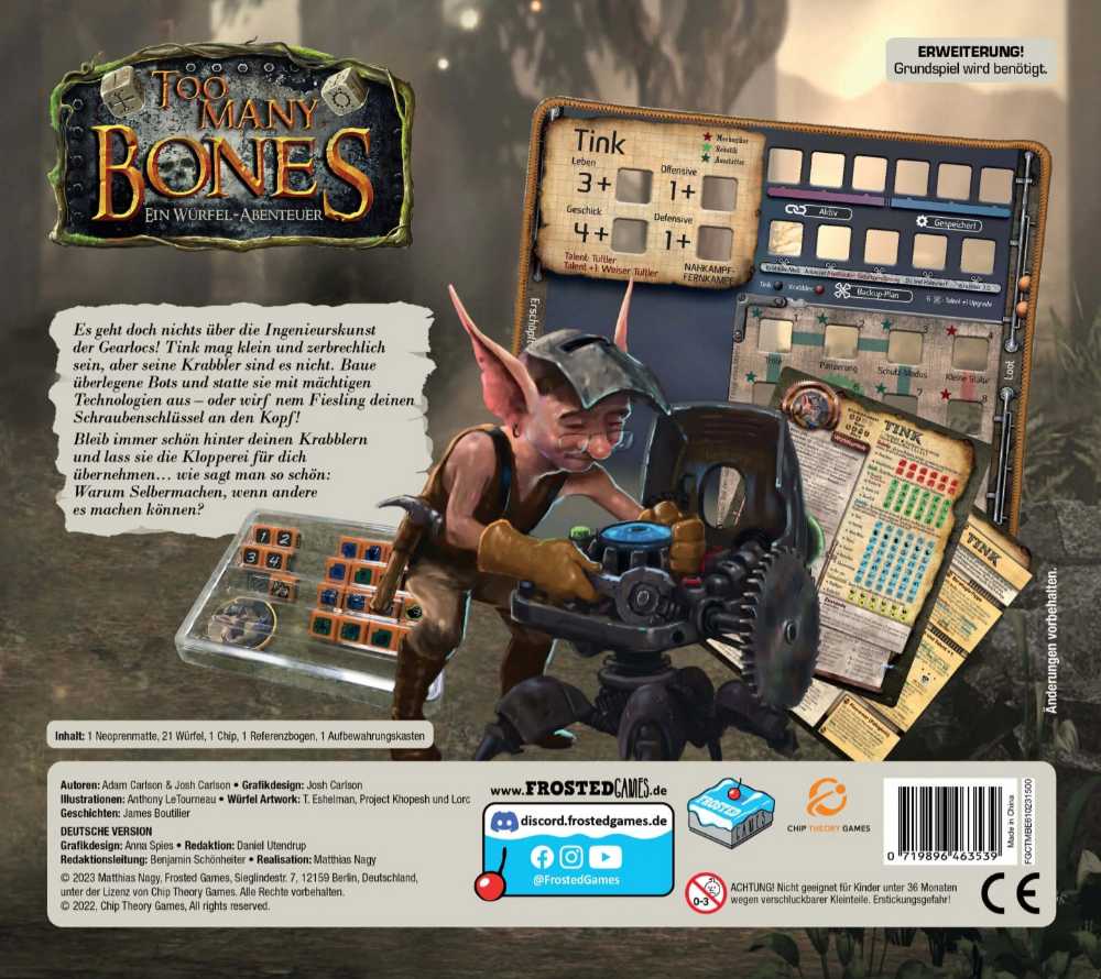 Too Many Bones: Tink  (1-4 Players) board game collectible - Main Image 2