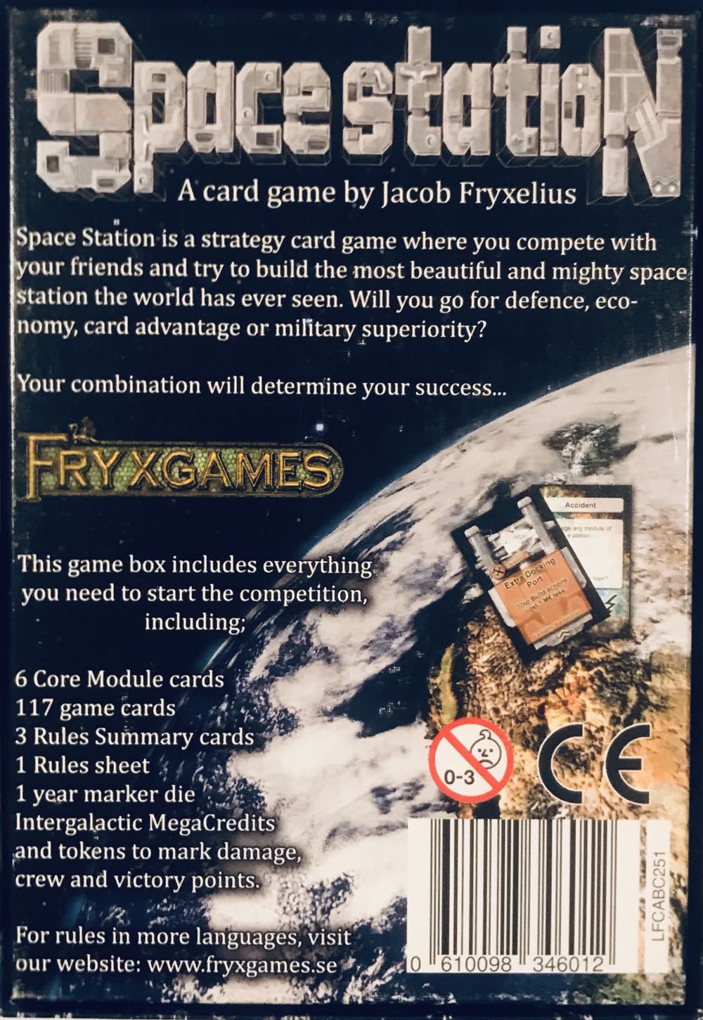 Space Station  (2-6) board game collectible [Barcode 610098346012] - Main Image 2