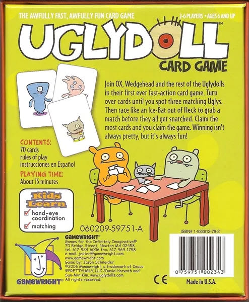 Uglydoll Card game  (2-6) board game collectible [Barcode 759751002343] - Main Image 2