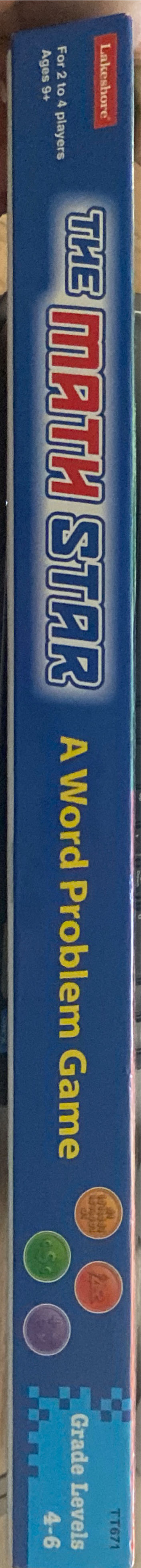 Lakeshore The Math Star Word Problem Game Age 9 And Up  (2-4) board game collectible [Barcode 633682064888] - Main Image 3