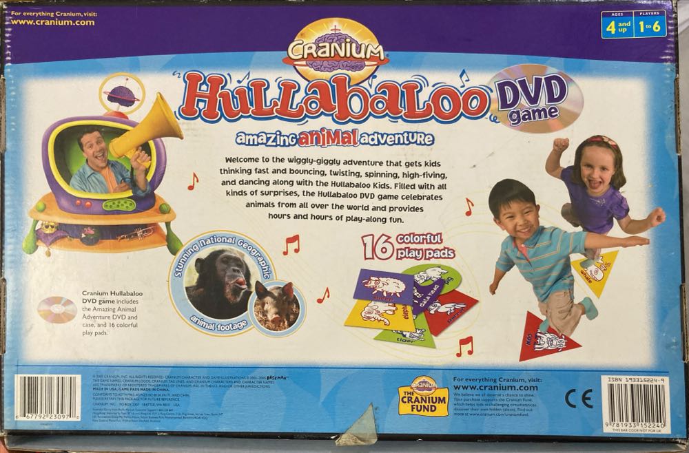 Cranium: Hullabaloo DVD  (1-6) board game collectible [Barcode 9781933152240] - Main Image 2