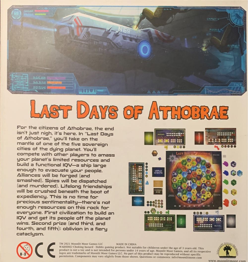 Last Days Of Athobrae  (2-5) board game collectible [Barcode 860005419906] - Main Image 2