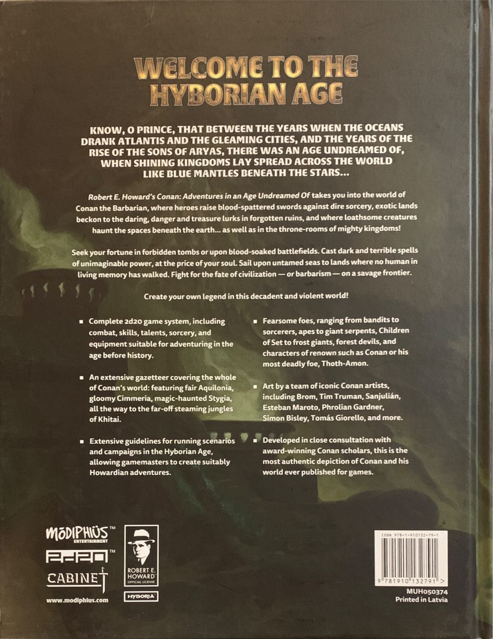 Conan: Adventures In An Age Undreamed Of  board game collectible [Barcode 9781910132791] - Main Image 2