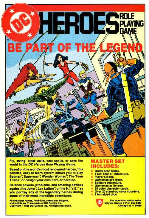 DC Heroes Role-Playing Game 2nd Edition  (1-?) board game collectible - Main Image 4