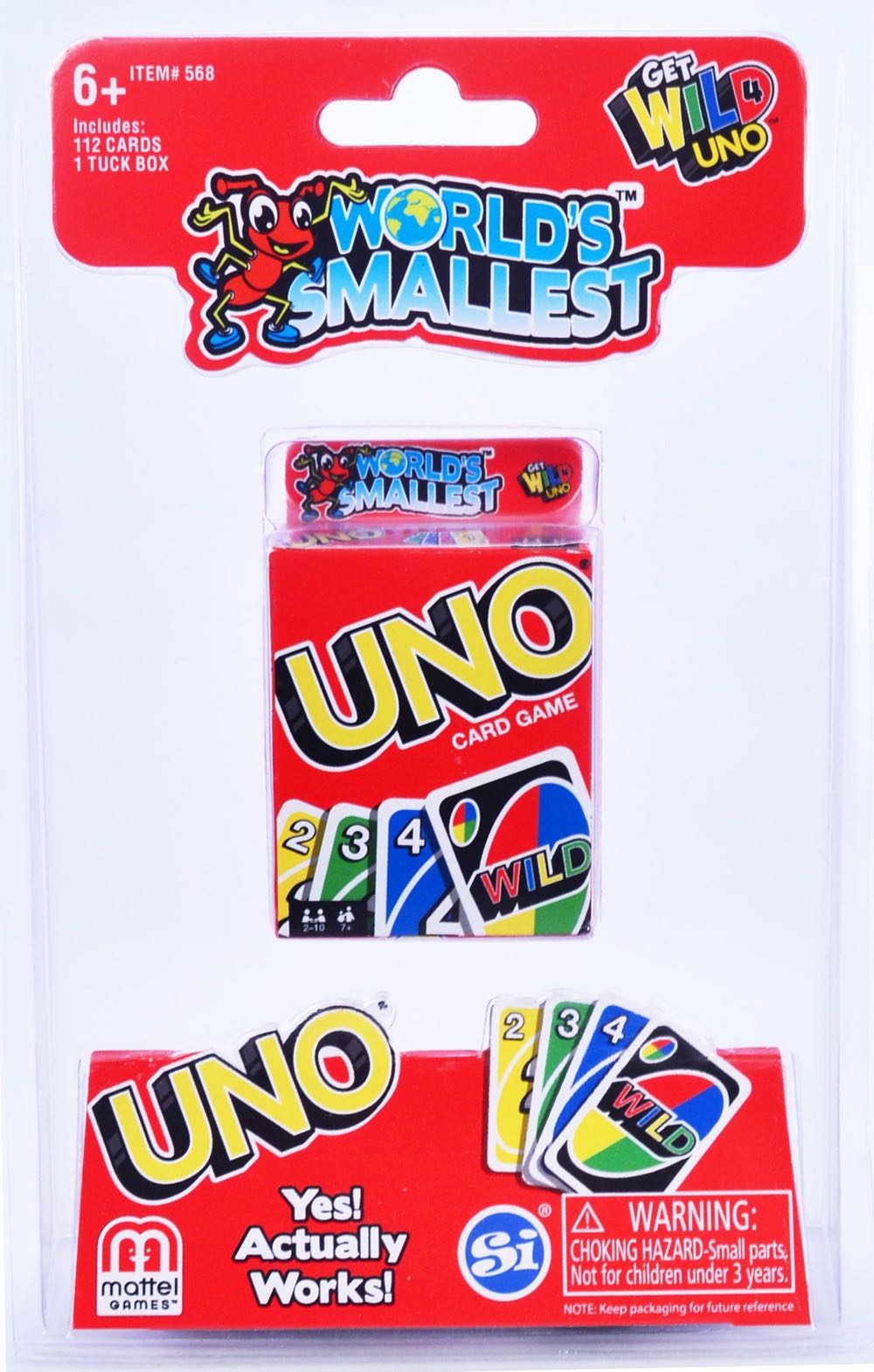 UNO: World’s Smallest Edition  (2-10) board game collectible [Barcode 854941007631] - Main Image 2