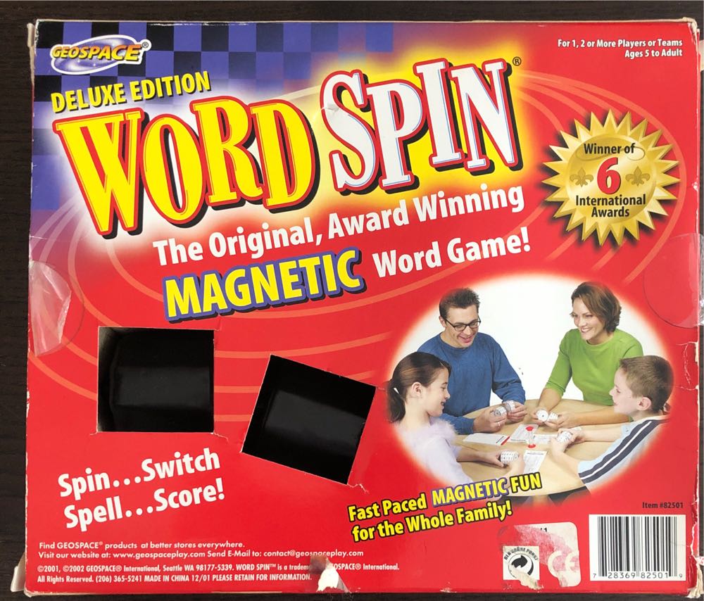 WordSpin  board game collectible [Barcode 728369825019] - Main Image 2