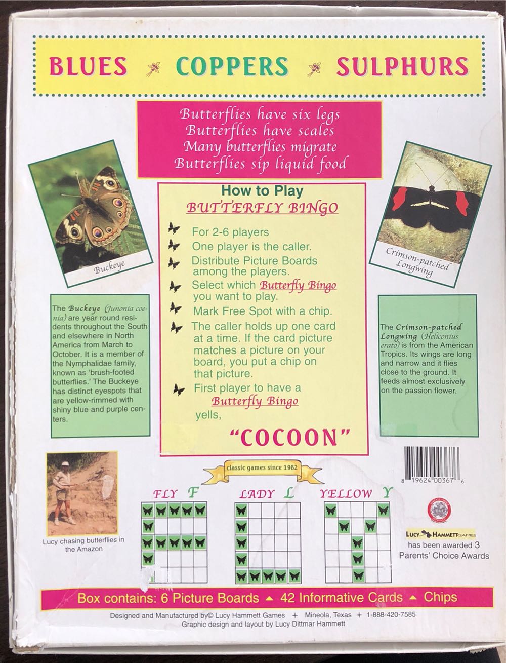 Butterfly Bingo Board Game  board game collectible [Barcode 819624003676] - Main Image 2
