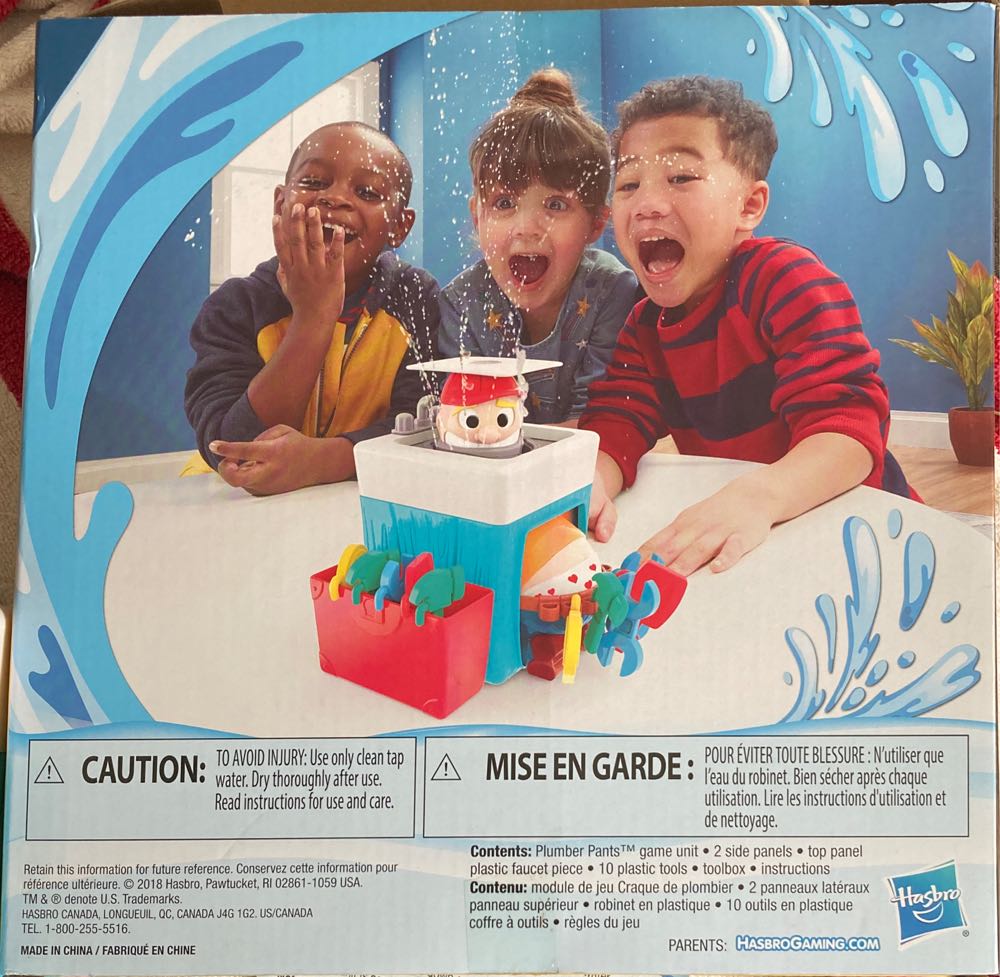 Hasbro Gaming Plumber Pants Game For Kids Ages 4 & Up  board game collectible [Barcode 630509856787] - Main Image 4