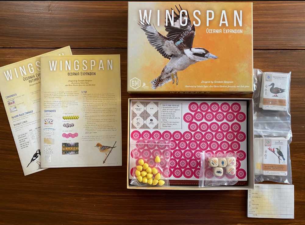 Wingspan: Oceania Expansion  (1-5) board game collectible [Barcode 644216688388] - Main Image 3