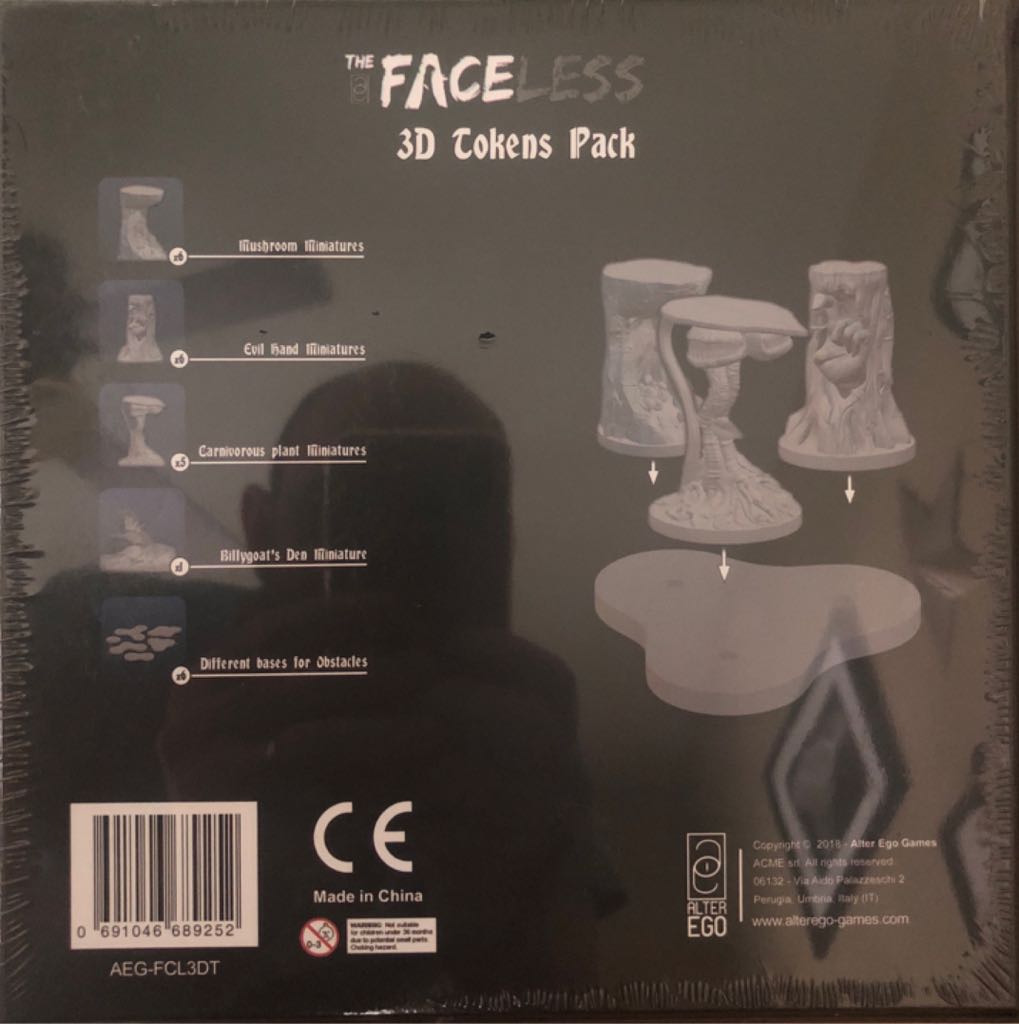 The Faceless 3D Tokens Pack  board game collectible [Barcode 691046689252] - Main Image 2