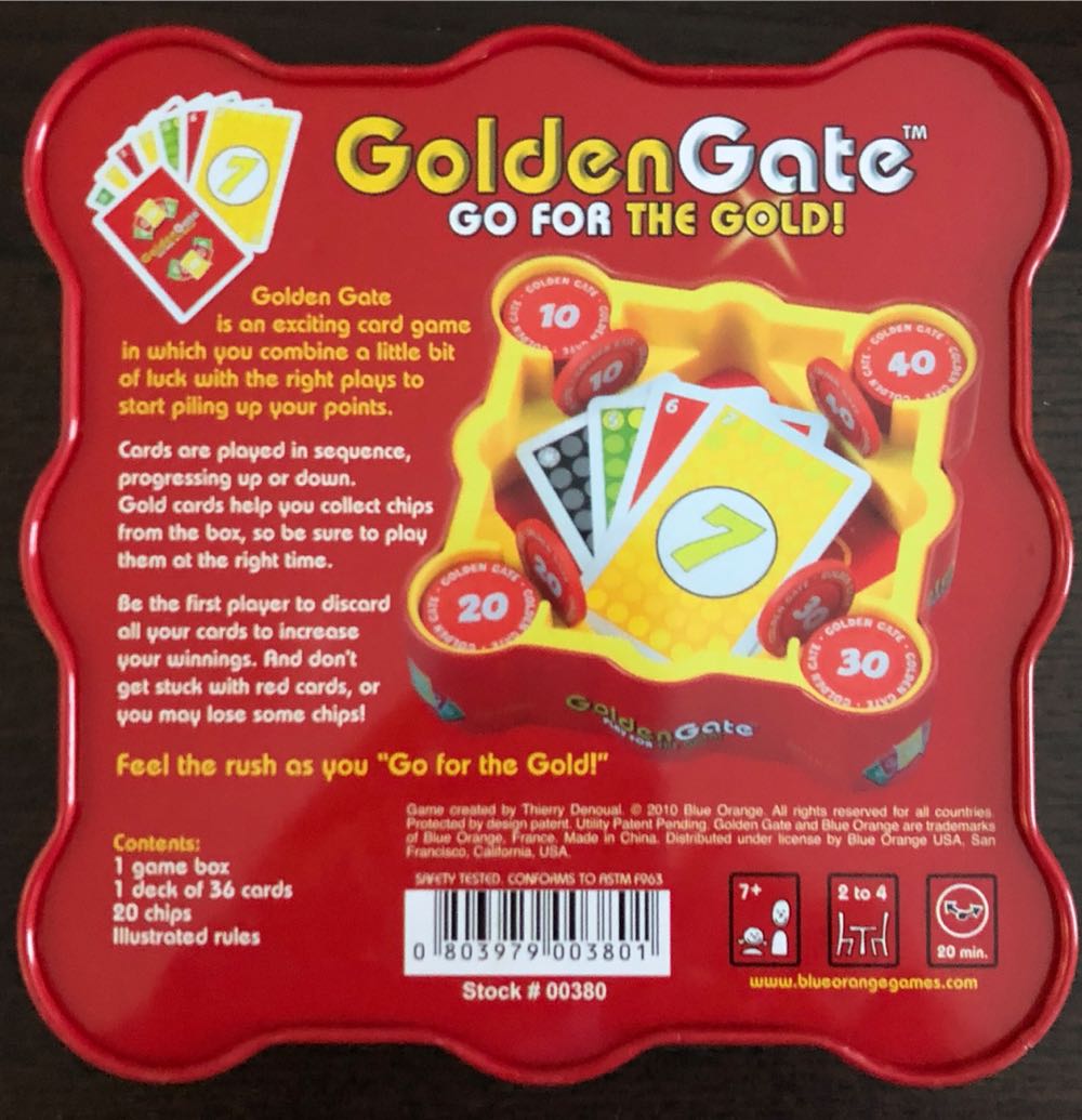 Golden Gate Go For The Gold!  board game collectible [Barcode 803979003801] - Main Image 2
