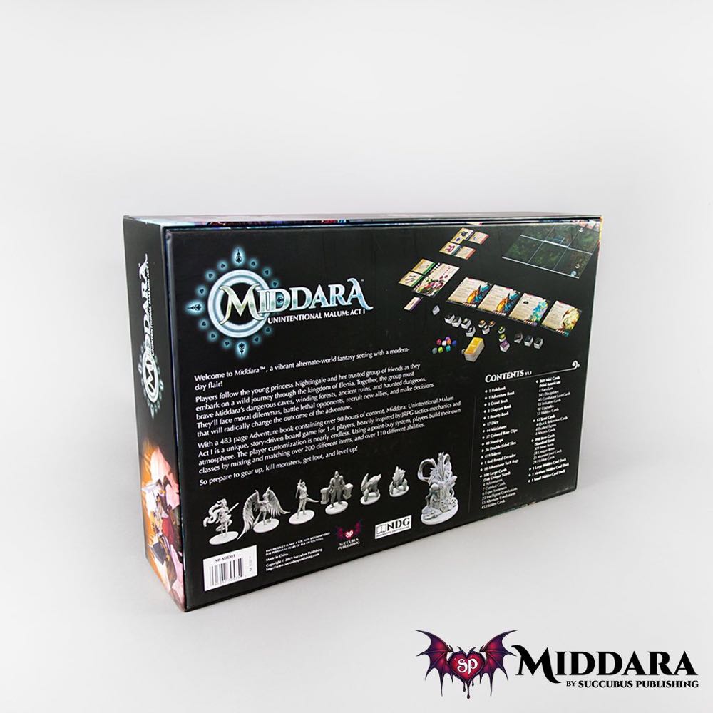 Middara Unintentional Malum Act 1  (1-4) board game collectible [Barcode 091037705754] - Main Image 2