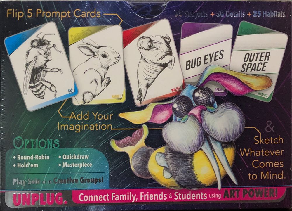 Createures Drawing Deck  (1+) board game collectible - Main Image 2