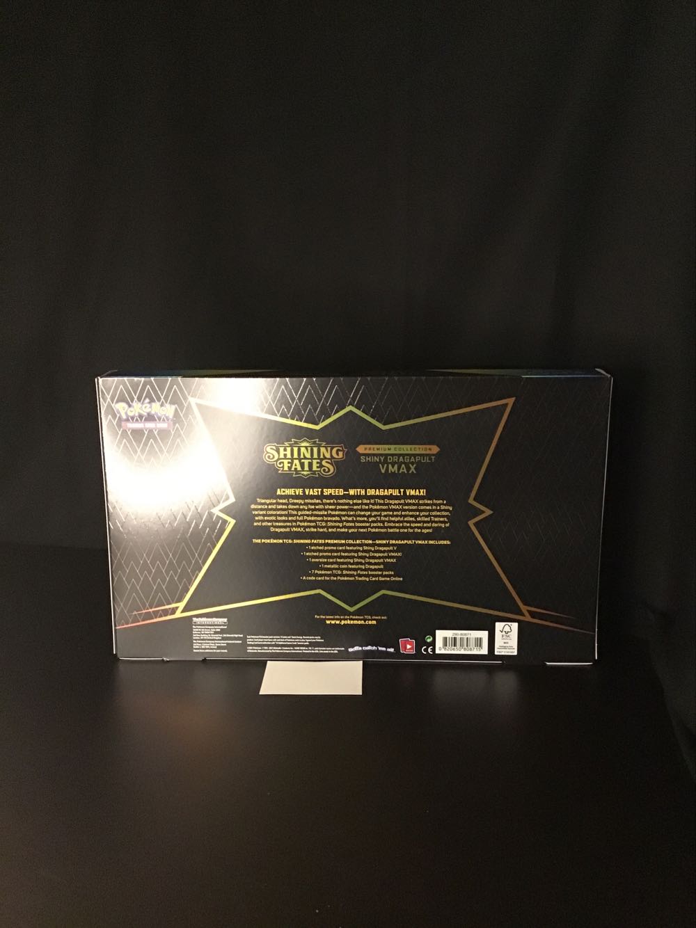 Collection Set Of 2 Crobat V Box Pokemon Shining Fates Premium Collection Box Shiny Dragapult V Pokemon Tcg: Shining  board game collectible [Barcode 820650808715] - Main Image 2