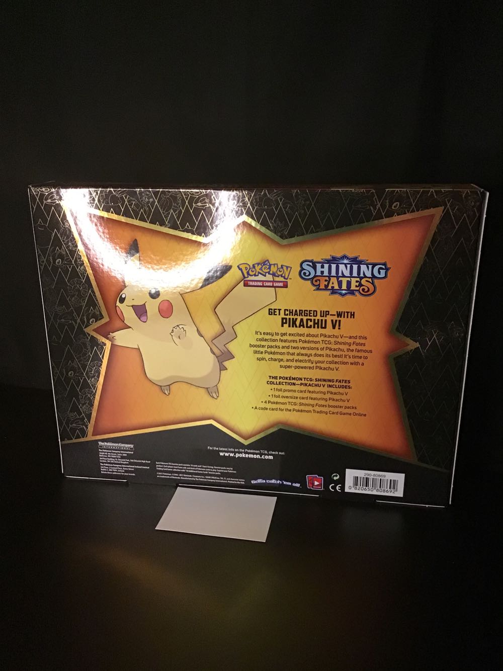 Pokemon Tcg: Shining Fates Collection Pikachu V Box  board game collectible [Barcode 820650808692] - Main Image 2