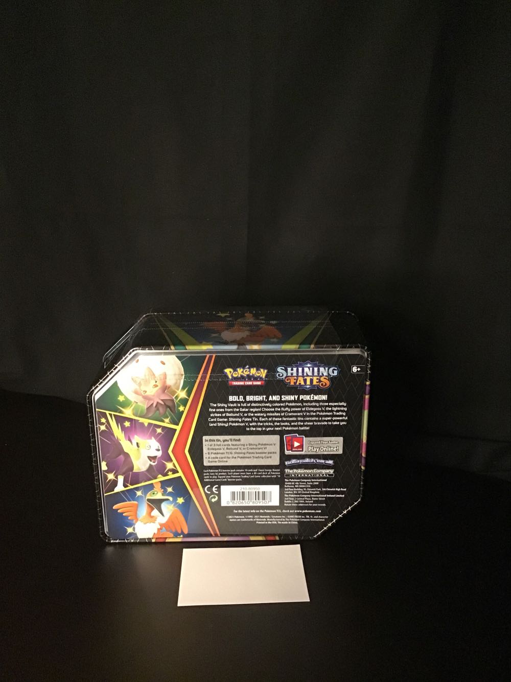 Pokemon Shining Fates Tin Eldegoss V Tin Boltund V  board game collectible [Barcode 820650809507] - Main Image 2