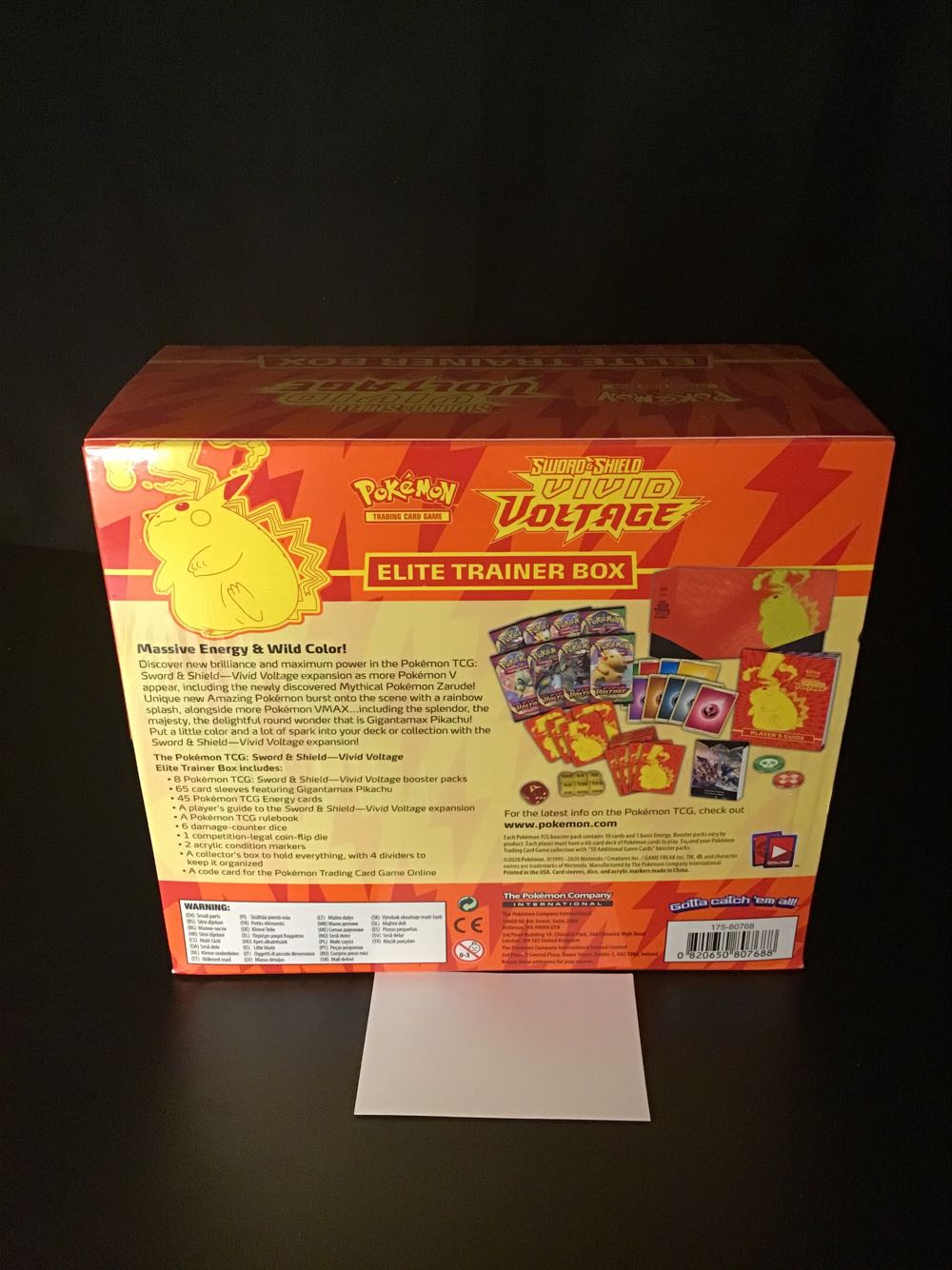 Pokemon Cards: Sword & Shield 4 Vivid Voltage Elite Pikachu Trainer Box Multicolor  board game collectible [Barcode 820650807688] - Main Image 2