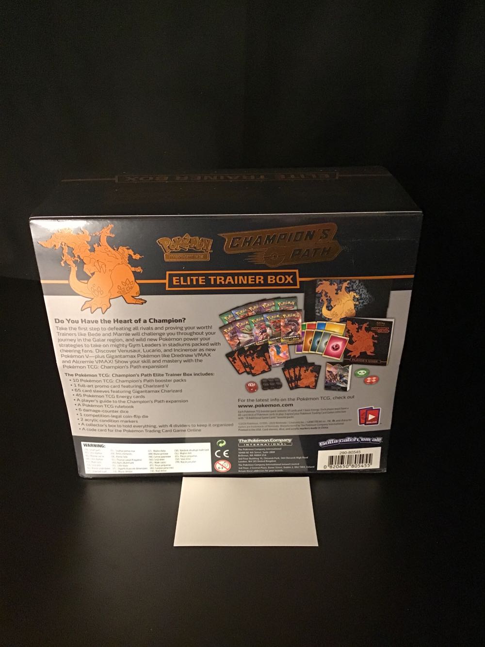 Pokemon Tcg: Champion’s Path Elite Trainer Box Multicolor  board game collectible [Barcode 820650805455] - Main Image 2