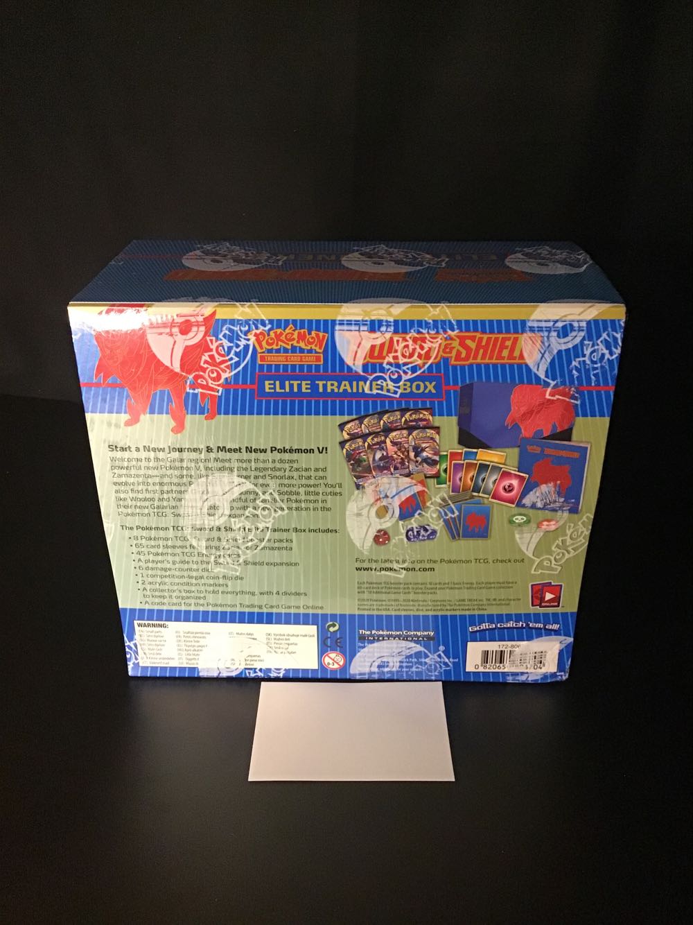Pokémon TCGPLAYER SW & SH Elite Trainer Box Color Blue  board game collectible [Barcode 0820650806704] - Main Image 2