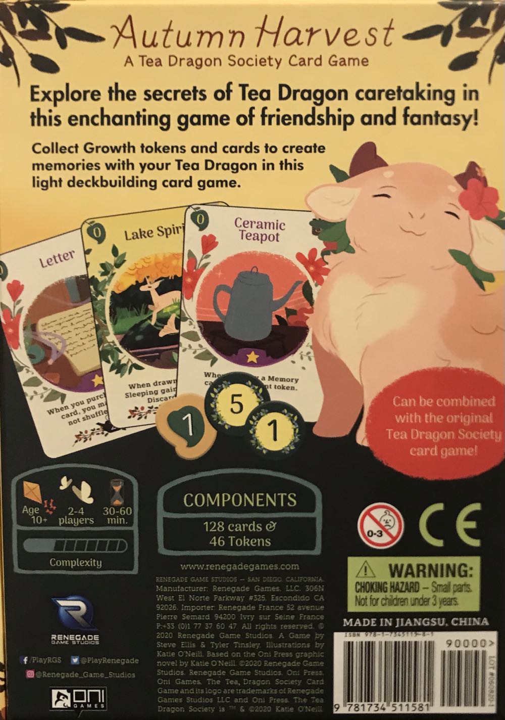 Autumn Harvest: Tea Dragon Society  (2-4) board game collectible [Barcode 9781734511581] - Main Image 2