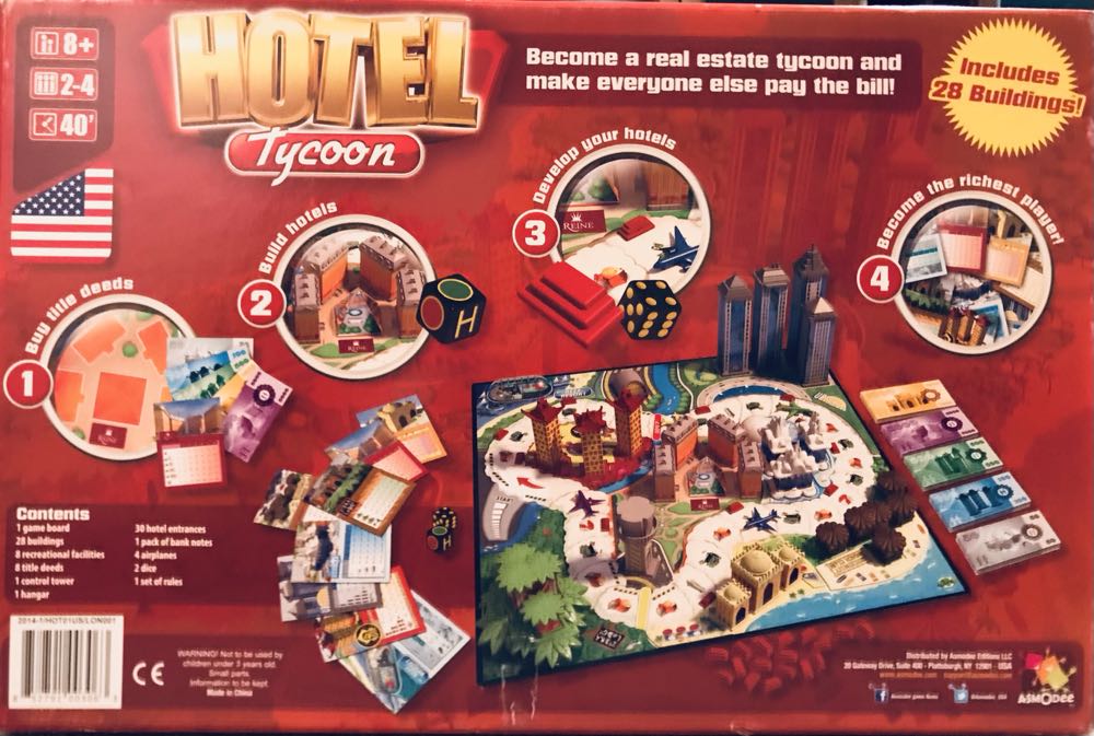 Hotel Tycoon  (2-4) board game collectible [Barcode 852791003063] - Main Image 2