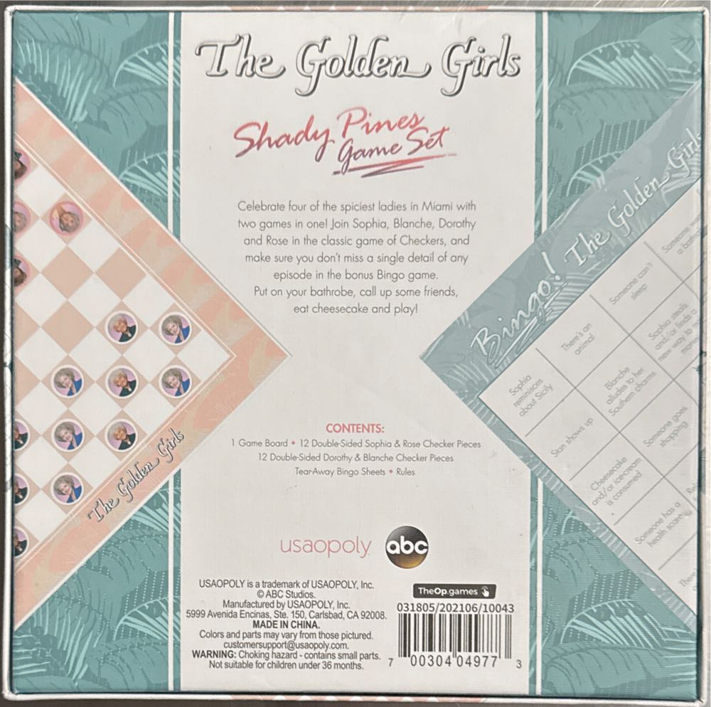 Golden Girls Shady Pines Game Set  (2-4) board game collectible [Barcode 700304049773] - Main Image 2