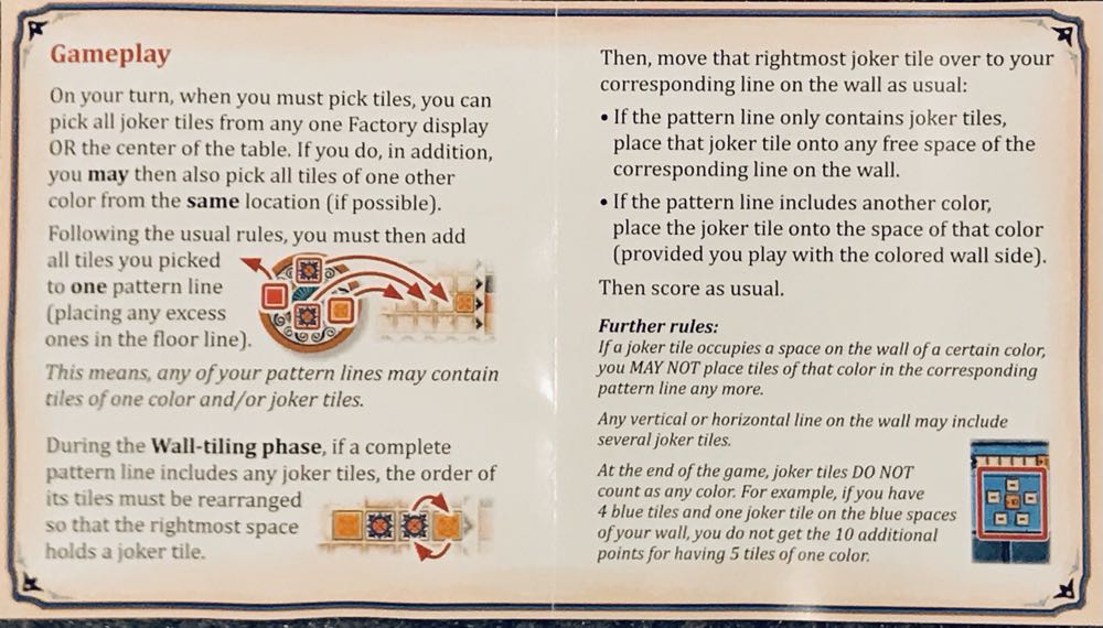 Azul: Joker Tiles  (2-4) board game collectible - Main Image 4