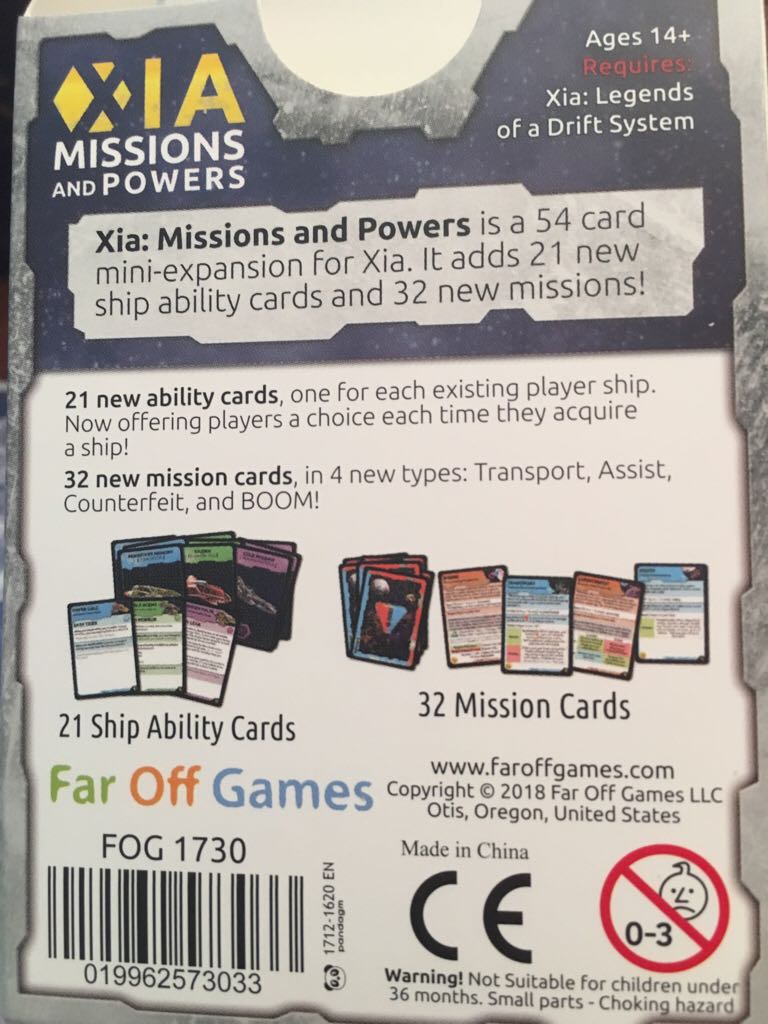 Xia: Missions And Powers  board game collectible - Main Image 2