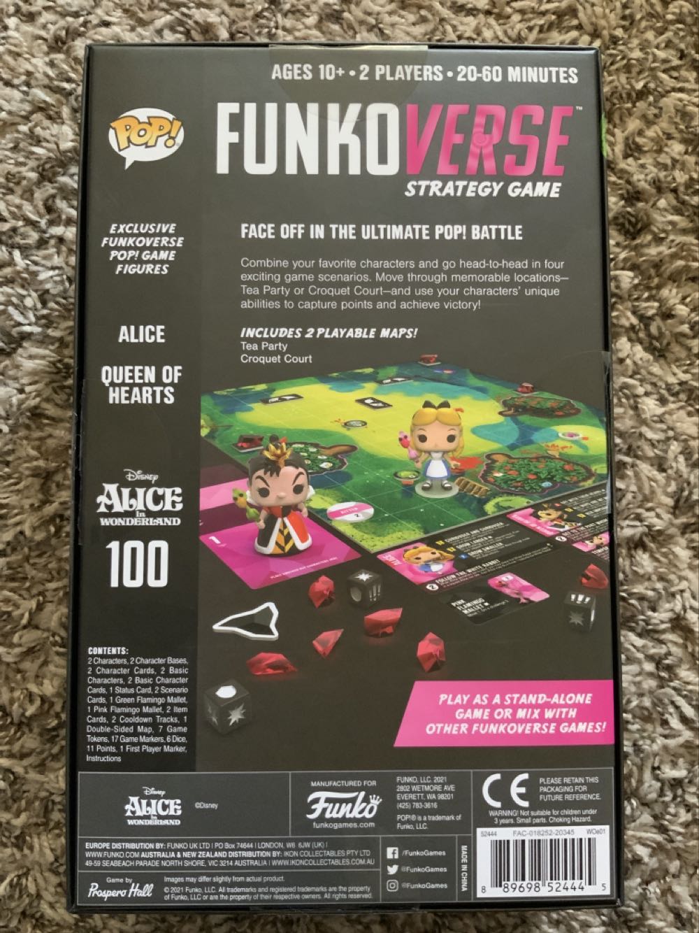 Funkoverse: Alice in Wonderland 100  (2) board game collectible [Barcode 889698524445] - Main Image 2