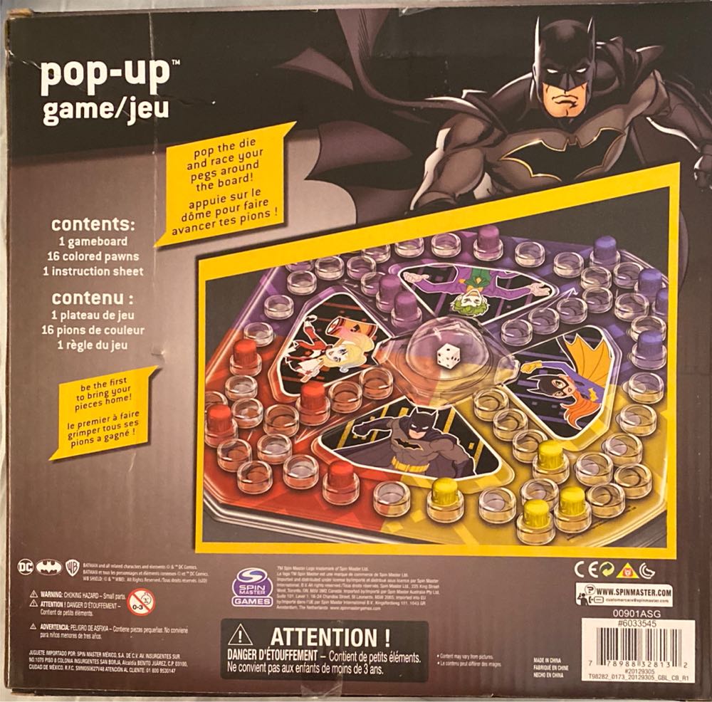 Batman Pop-up Canada  (2-4) board game collectible [Barcode 778988328132] - Main Image 2