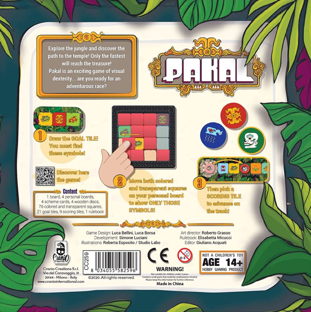 Pakal  (2-4) board game collectible [Barcode 8034055582596] - Main Image 2