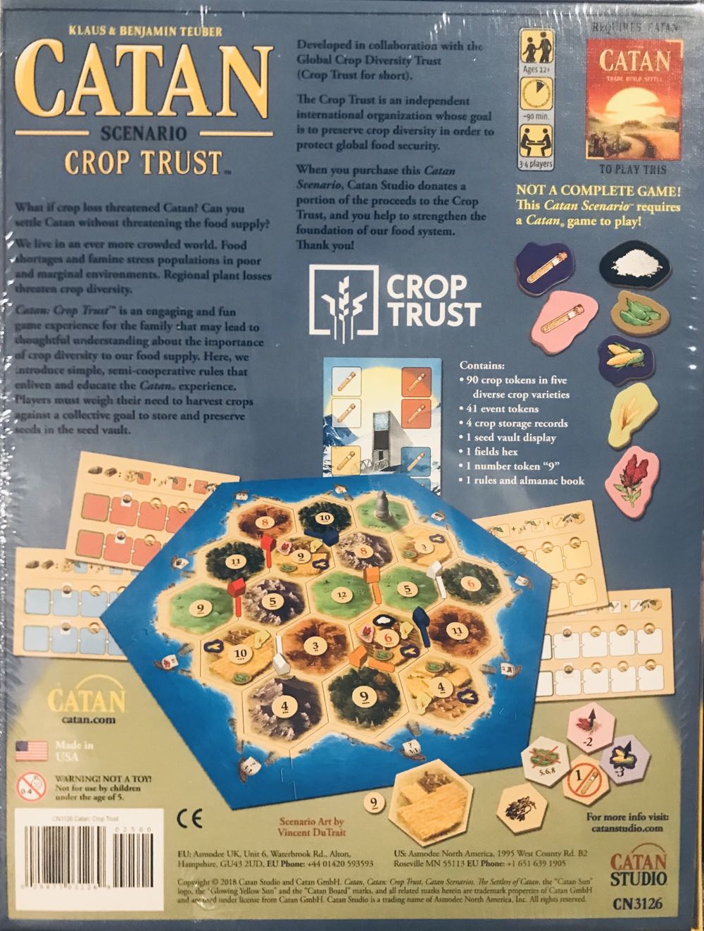 Catan Scenario: Crop Trust  (3-4) board game collectible [Barcode 029877031269] - Main Image 2